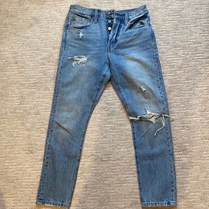 Levi’s 501 S with distressing on front
